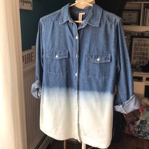 Denim ombré shirt